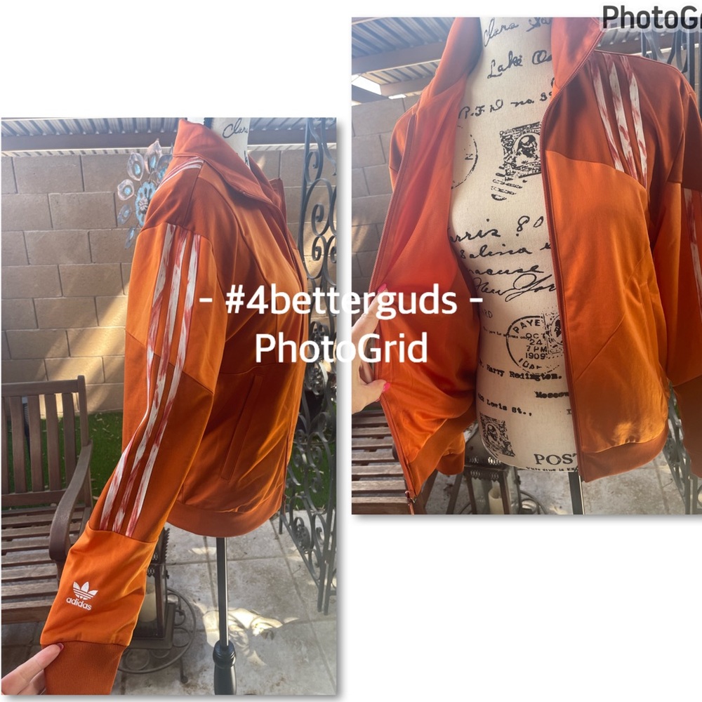 New Adidas Danielle Cathari Collab Track Jacket Firebird Burnt Orange XS Rare - Picture 4 of 16
